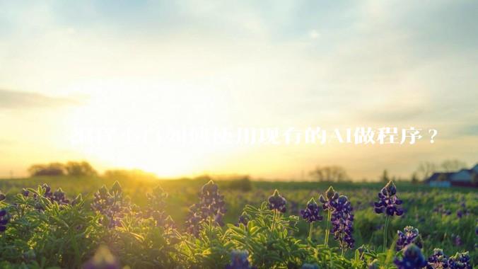 编程小白如何使用现有的AI做程序?